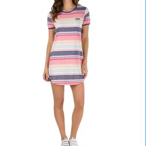 Vans sierra tee shirt dress small colorful mini